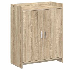 vidaXL Sko skab med d&oslash;r Sonoma-eg 73,5 x 36 x 92 cm Konstrueret tr&aelig;
