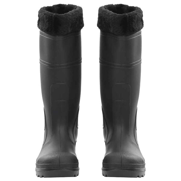 vidaXL gummist&oslash;vler med udtagelige str&oslash;mper str. 40 PVC sort