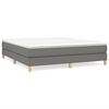 vidaXL Boxspring sengeramme 160x200 cm stof m&oslash;rkegr&aring;