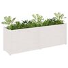 vidaXL plantekasse 200x50x70 cm massivt fyrretræ hvid