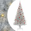 vidaXL Juletr&aelig; med 150 LED'er med stativ S&oslash;lv 150 cm PET