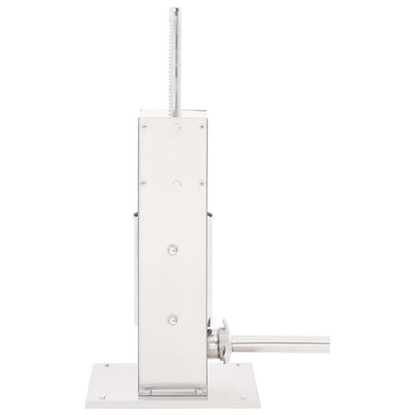 vidaXL manuel pølsestopper 3 l rustfrit stål sølvfarvet