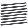 vidaXL boghylder 8 stk. 80x10x1,5 cm konstrueret tr&aelig; gr&aring;