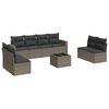 vidaXL sofas&aelig;t til haven 9 dele med hynder polyrattan gr&aring;
