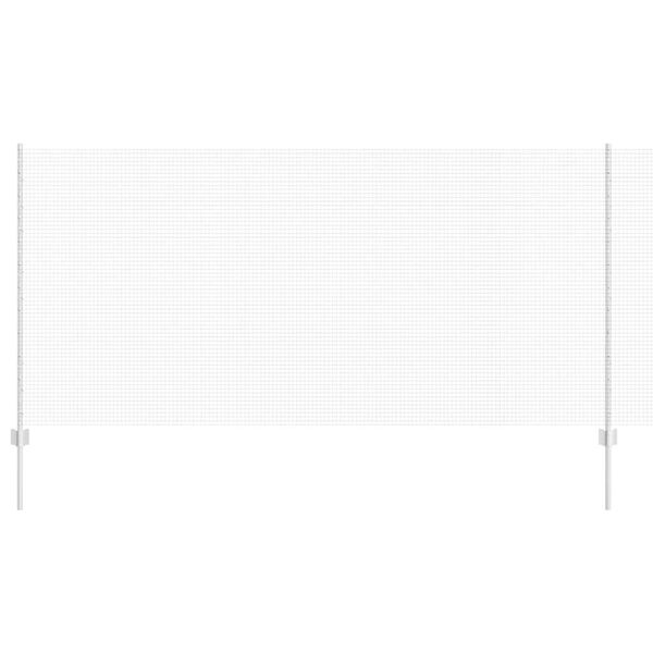 vidaXL Hegn med post S&oslash;lv 1,2 x 50 m St&aring;l