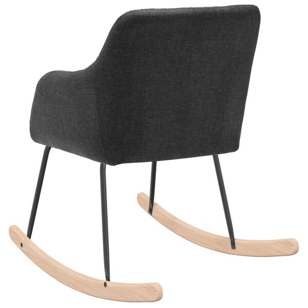 vidaXL gyngestol stof m&oslash;rkegr&aring;