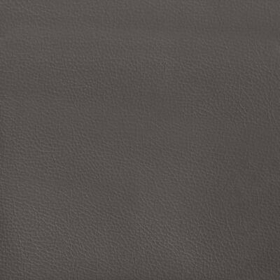 vidaXL springmadras med pocketfjedre 80x200x20 cm kunstlæder grå