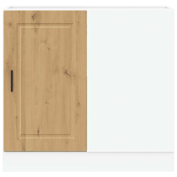 vidaXL k&oslash;kkenunderskab Porto konstrueret tr&aelig; kunsteg