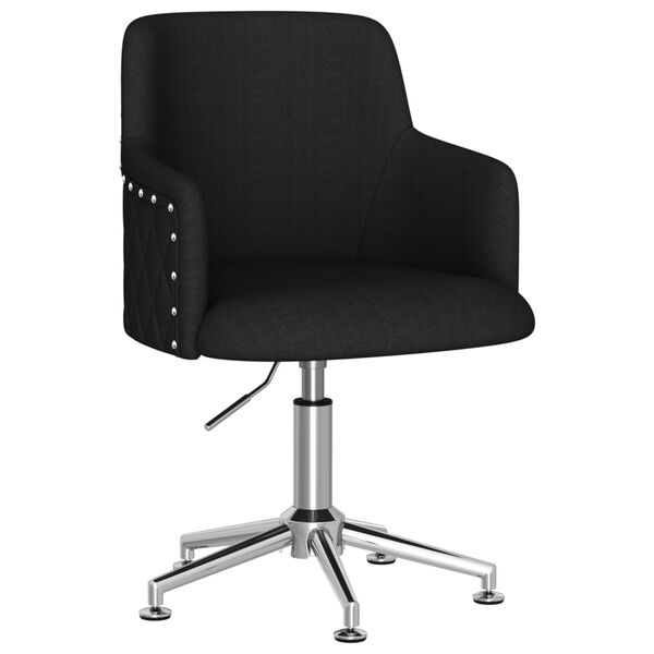 vidaXL drejelig kontorstol stof sort