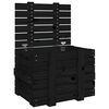 vidaXL opbevaringskasse 58x40,5x42 cm massivt fyrretr&aelig; sort