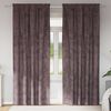 vidaXL Velour Gardiner med gardiner 2 pcs Brun 260 x 140 cm Fl&oslash;jl