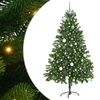 vidaXL Juletr&aelig; med 300 LED'er med stativ Gr&oslash;n 180 cm PE