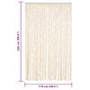 vidaXL flueforh&aelig;ng 118x220 cm chenille beige og hvid