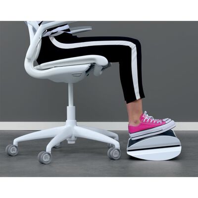 Leitz ergonomisk fodstøtte WOW justerbar sort og hvid | vidaXL.dk