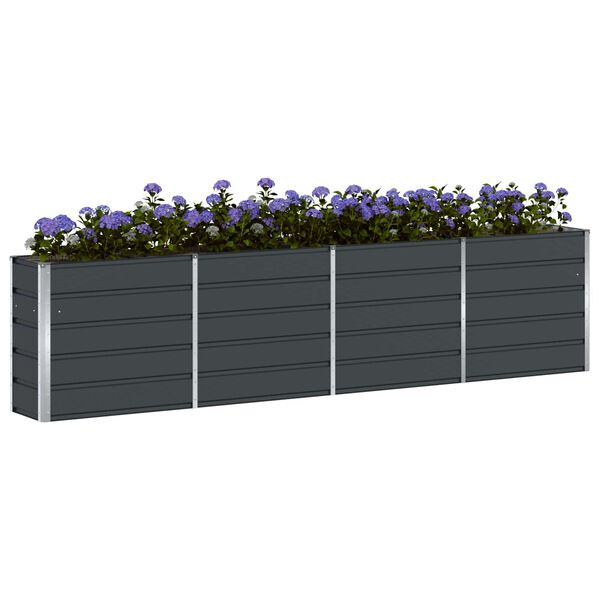 vidaXL Plantekasse Antracit 160 x 40 x 75 cm St&aring;l