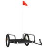 vidaXL cykelanh&aelig;nger 135x70x37 cm jern sort