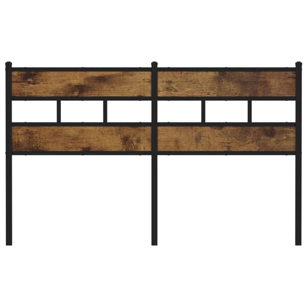 vidaXL udskiftningsgavl 150 cm jern og konstrueret tr&aelig; r&oslash;get egetr&aelig;sfarve