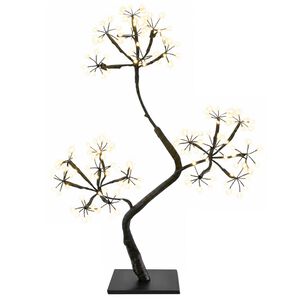 vidaXL S-formet LED-juletr&aelig; 2 stk. Sort 45 cm Plastik 336 LED'er