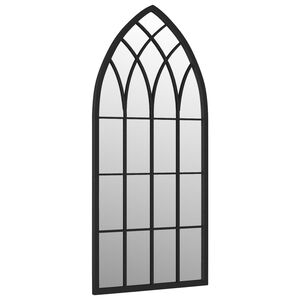 vidaXL havespejl 100x45 cm jern sort