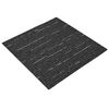 vidaXL T&aelig;ppeflise Stribet Sort 50 x 50 cm 20 pcs PP og Bitumen