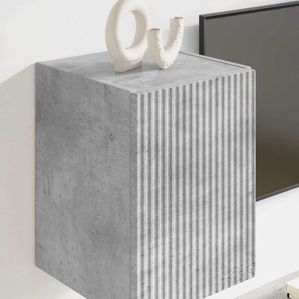 vidaXL TV v&aelig;gskab V&aelig;gmonteret Beton 30 x 31 x 40 cm Konstrueret tr&aelig;