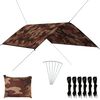 vidaXL udend&oslash;rs presenning 3x2 camouflagefarvet
