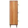 vidaXL Highboard med d&oslash;r Naturfarvet 40 x 33 x 110 cm Massivt mangotr&aelig;