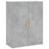 vidaXL v&aelig;gh&aelig;ngt skab 69,5x34x90 cm konstrueret tr&aelig; betongr&aring;