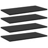 vidaXL boghylder 8 stk. 60x30x1,5 cm konstrueret tr&aelig; sort