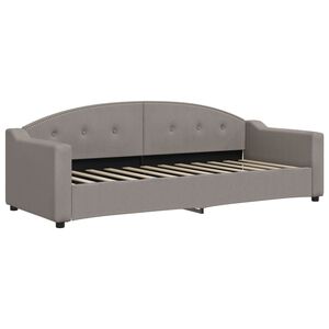 vidaXL daybed 80x200 cm stof gr&aring;brun