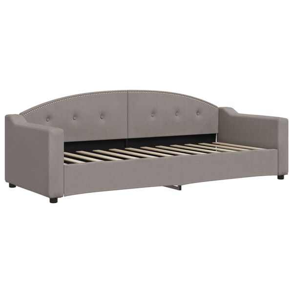 vidaXL daybed 80x200 cm stof gr&aring;brun