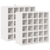 vidaXL Vinfad 2 stk. Hvid 56 x 25 x 56 cm Massiv fyrretr&aelig;