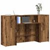 vidaXL receptionsskranke 180x50x103,5 cm konstrueret træ antikt træ
