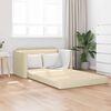 vidaXL Sovesofa 110cm Creme Stof