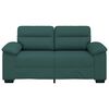 vidaXL 2-personers sofa 120 cm stof m&oslash;rkegr&oslash;n