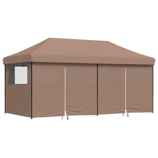 vidaXL Party Tent Brun 292 x 580 x 315 cm Oxford stof