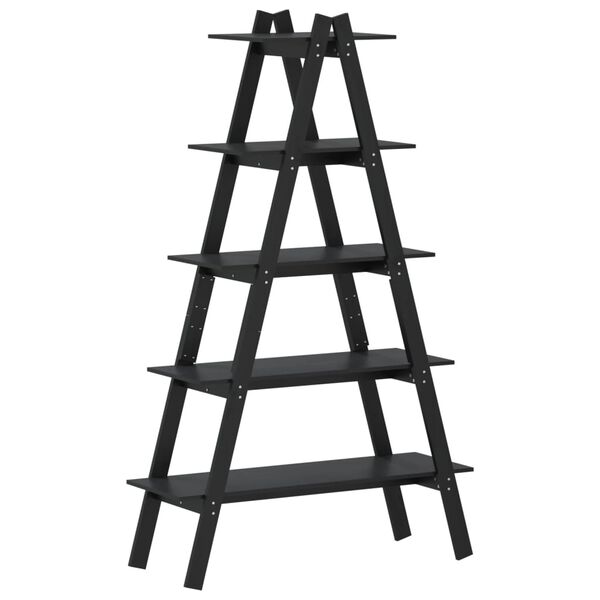 vidaXL A-formet reol med 5 hylder 110x40x180,5 cm massivt fyrretræ