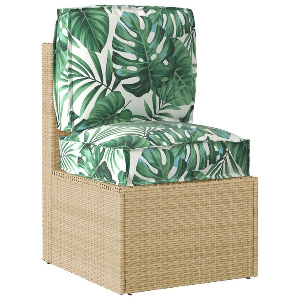 vidaXL Palle Pudes&aelig;t Blomstret 2 pcs Gr&oslash;n Blad M&oslash;nster Oxford stof