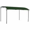 vidaXL Pavillon 4 x 3 x 2,55 m Gr&oslash;n Pulverlakeret st&aring;l og stof 180 gsm