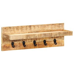 vidaXL v&aelig;gh&aelig;ngt knager&aelig;kke 60x15x20 cm massivt ru mangotr&aelig;