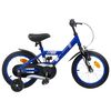 vidaXL B&oslash;rnecykel 14 tommer anbefalet til 3-5 &aring;r gammel M&oslash;rk bl&aring;