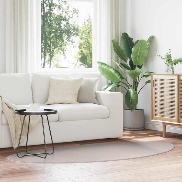 vidaXL Omr&aring;det&aelig;pper HUARTE Sandfarvet 100 x 200 cm Polyester