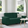 vidaXL 2-personers sofa 180x78x84 cm fl&oslash;jl m&oslash;rkegr&oslash;n