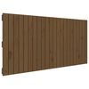 vidaXL sengegavl 140x3x60 cm massivt fyrretr&aelig; gyldenbrun