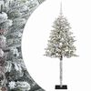 vidaXL Kunstig juletr&aelig; med kugler 120 cm 150 LED'er Varm hvid