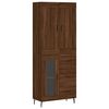 vidaXL h&oslash;jskab 69,5x34x180 cm konstrueret tr&aelig; brun egetr&aelig;sfarve