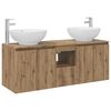vidaXL Badev&aelig;relsesskabs&aelig;t 3 stk. Artisan-eg 129 x 44,5 x 80 cm