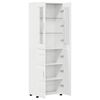 vidaXL Highboard H&oslash;j gloss hvid 60 x 35 x 182 cm Konstrueret tr&aelig;