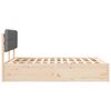vidaXL Sengestel med Polstret Hovedgavl Lysegr&aring; 160 x 200 cm