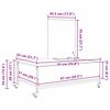 vidaXL Sofabord Artisan Egetr&aelig; 91 x 55 x 32 cm Konstrueret tr&aelig;